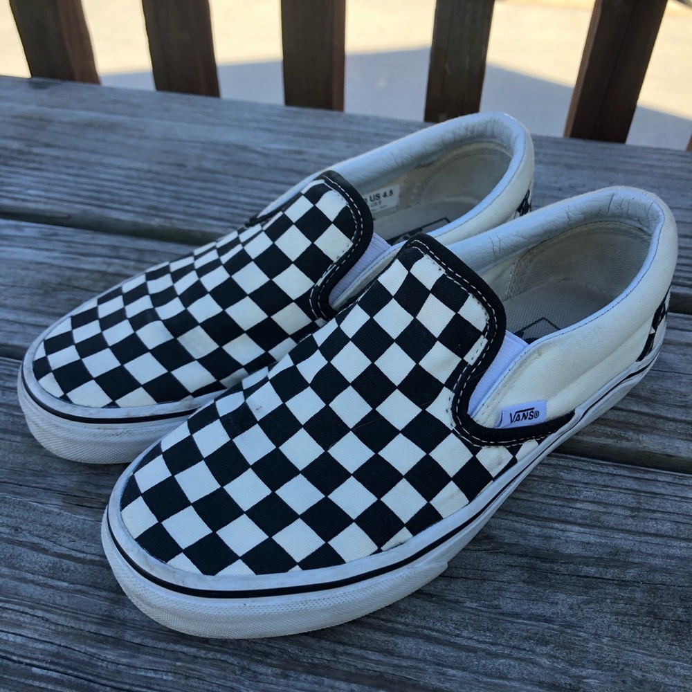Classic Checker Vans Slip-ons